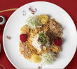Chinese new year crispy fish skin Rainbow Salad