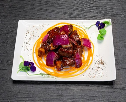 Beef tenderloin with black pepper