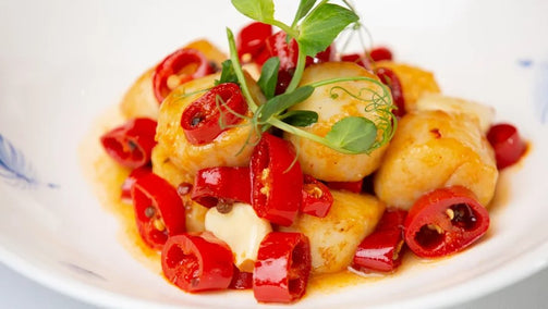 scallops chili szechuan pepper