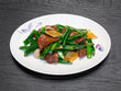 Angus beef with ginger and spring onion